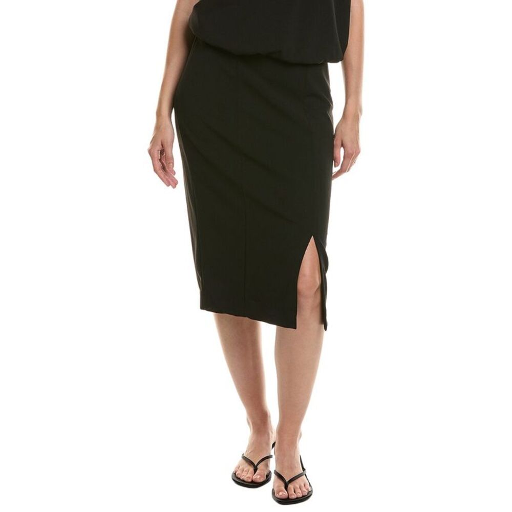 Anne Klein Womens  Pull-On Pencil Skirt, Black